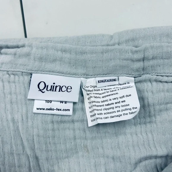 QUINCE Organic Airy Gauze Duvet Cover King/Cal King Mist 5007